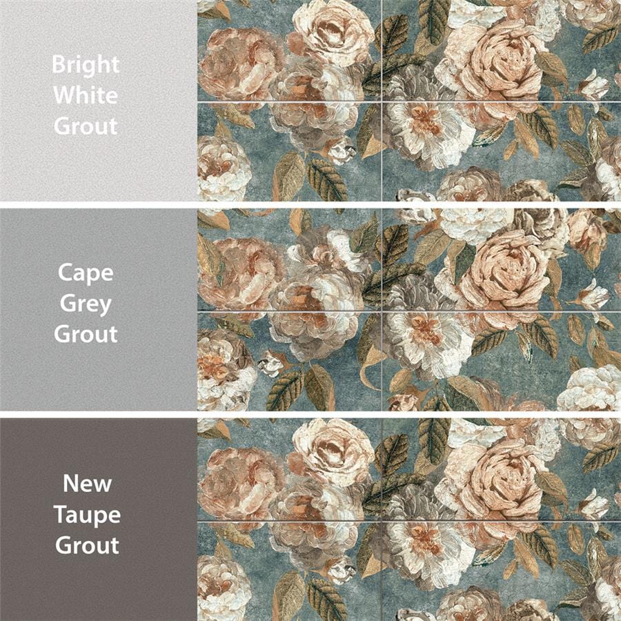 Parete Fiori Green 23.5x47 Porcelain Tile Merola