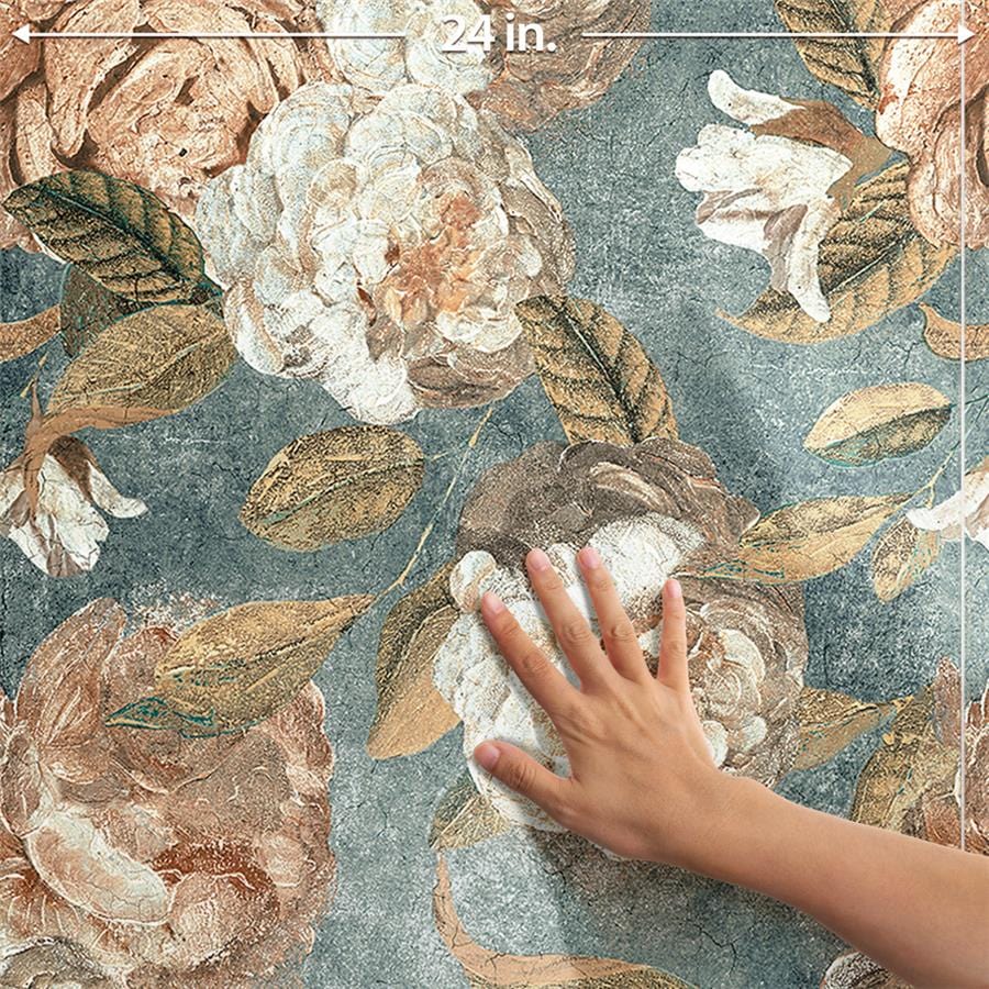 Parete Fiori Green 23.5x47 Porcelain Tile Merola