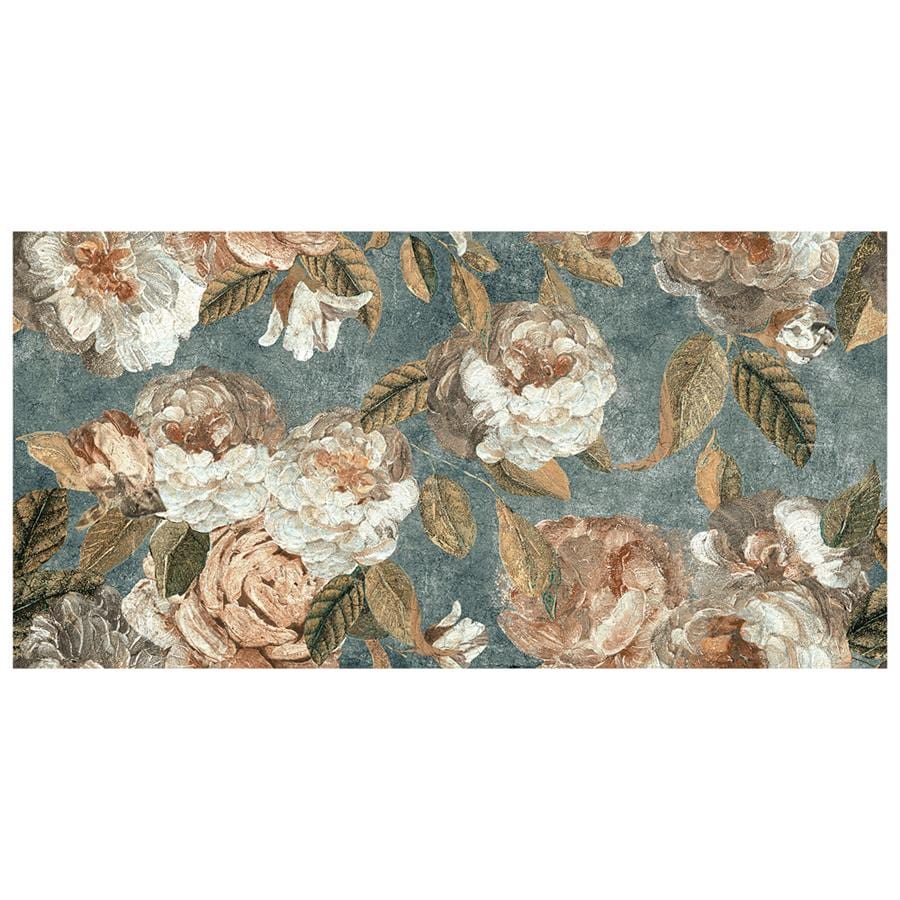Parete Fiori Green 23.5x47 Porcelain Tile Merola