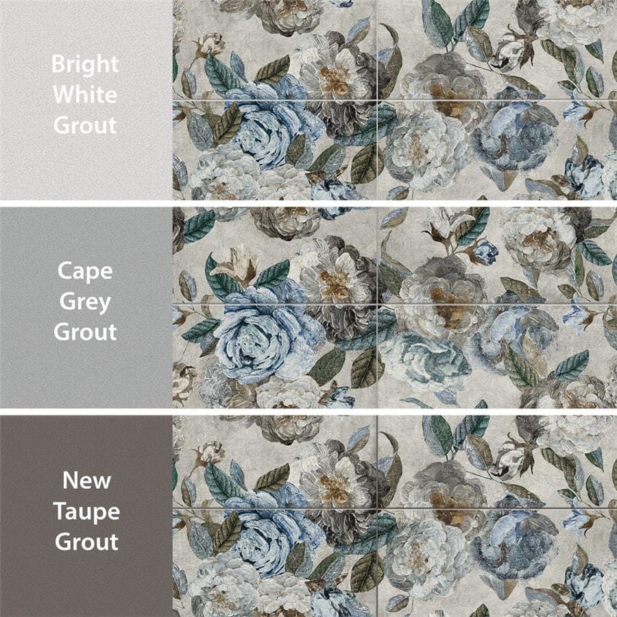 Parete Fiori Grey 23.5x47 Porcelain Tile Merola