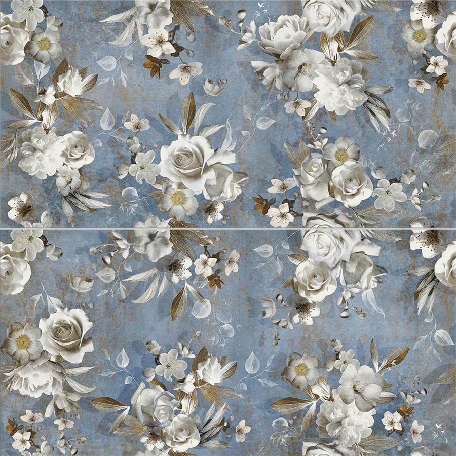 Parete Setoso Blue 23.5x47 Porcelain Tile Merola