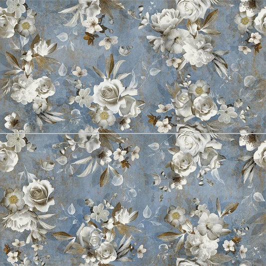 Parete Setoso Blue 23.5x47 Porcelain Tile Merola