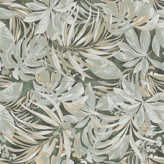 Parete Tropici Green 23.5x47 Porcelain Tile Merola