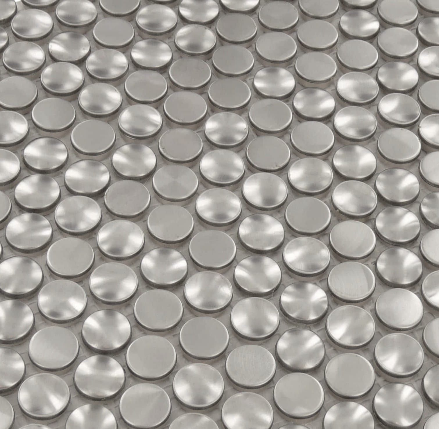 3D Penny Round Stainless Steel Tile Millenium Products