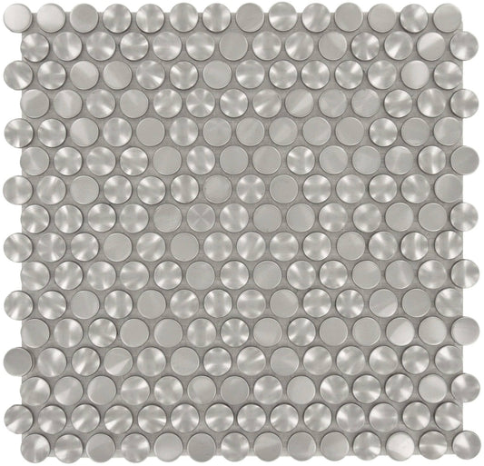 3D Penny Round Stainless Steel Tile Millenium Products