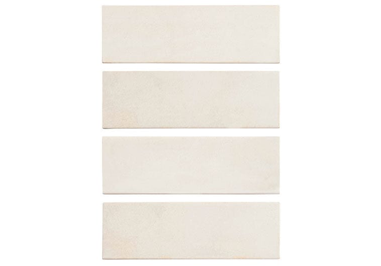 Hanoi White 2.5 x8 Glossy Tile Oasis Tile