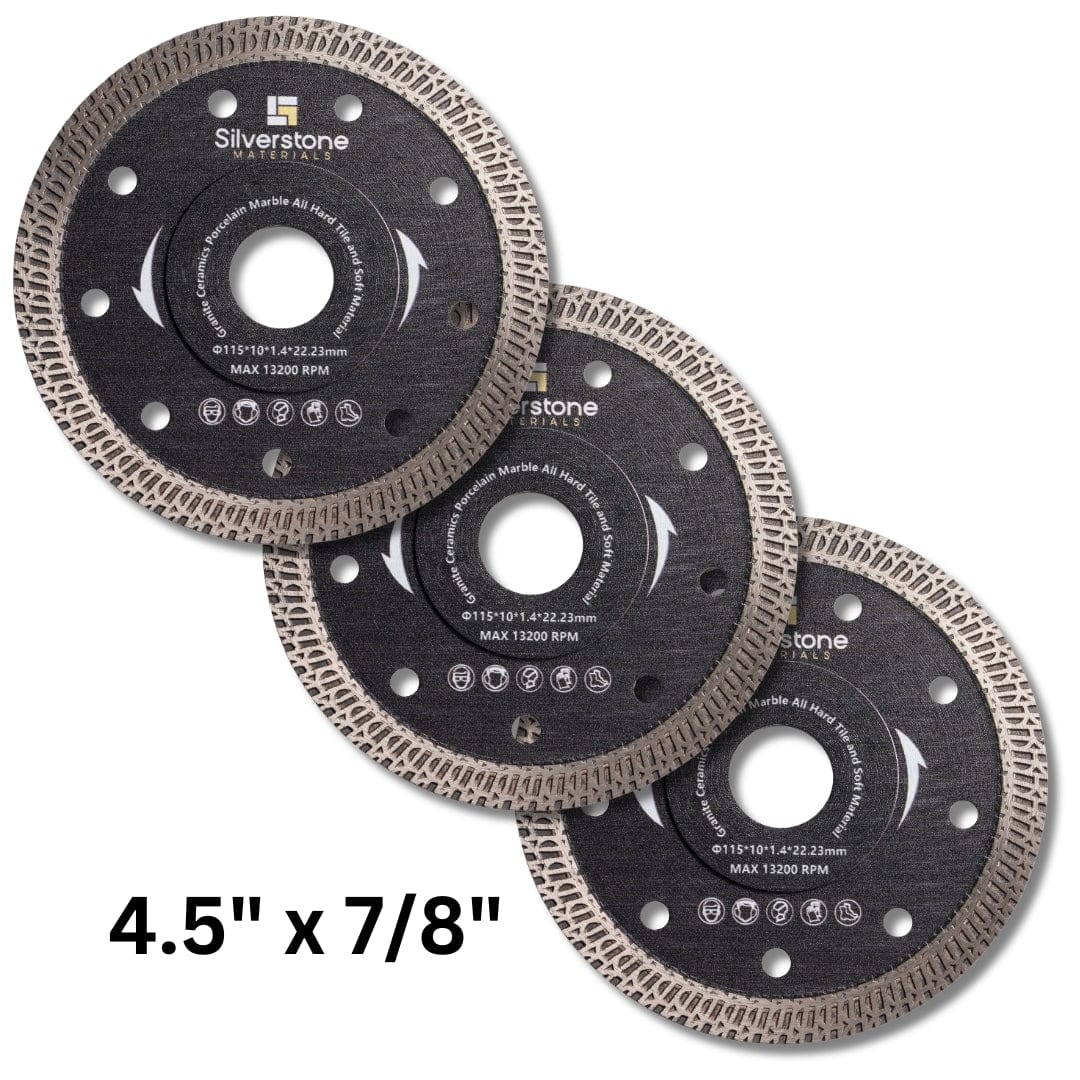 4.5" Cutting Disc for Natural Stone Ceramic and Porcelain - 3 Pack Oasis Tile