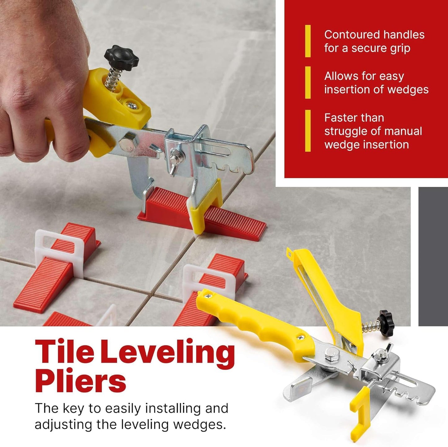 Tile Leveling Kit (501 Pcs) – Includes 1/8" (3 mm) Spacers, Wedges & Clips for Accurate Ceramic Tile Installation – Save Time with Professional-Grade Leveler Tool (Pliers) Oasis Tile