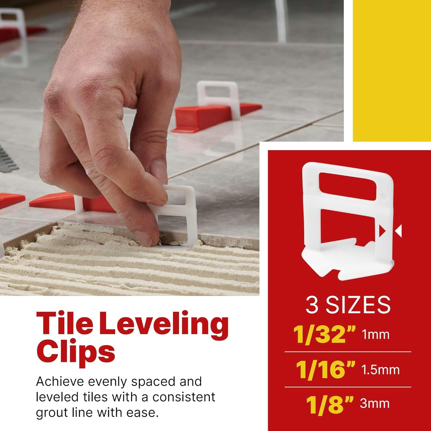 Tile Leveling Kit (501 Pcs) – Includes 1/8" (3 mm) Spacers, Wedges & Clips for Accurate Ceramic Tile Installation – Save Time with Professional-Grade Leveler Tool (Pliers) Oasis Tile