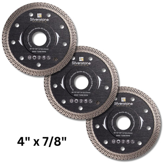 4" Cutting Disc for Natural Stone Ceramic and Porcelain - 3 Pack Oasis Tile