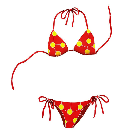 Bikini Red Ceramic Mosaics Pool Tile Ocean Pool Mosaics