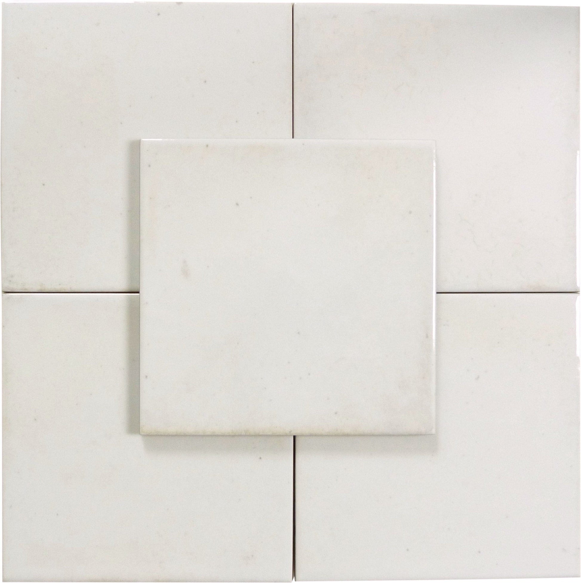 Boutique Antique White Field 6x6 Porcelain Tile Ocean Pool Mosaics