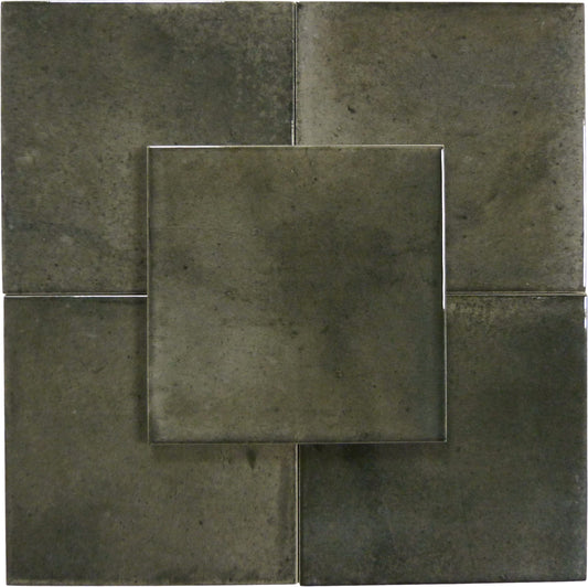 Boutique Ash Black Field 6x6 Porcelain Tile Ocean Pool Mosaics