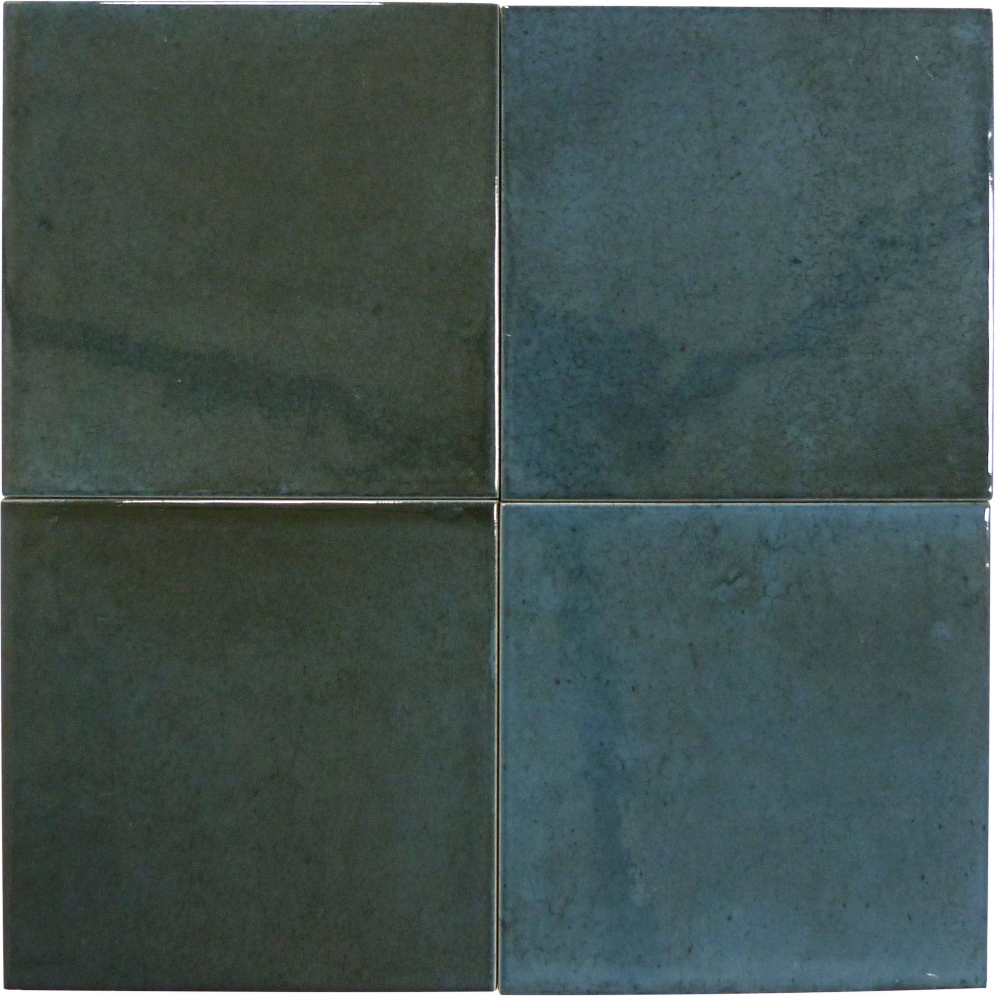 Boutique Prussian Blue Field 6x6 Porcelain Tile Ocean Pool Mosaics