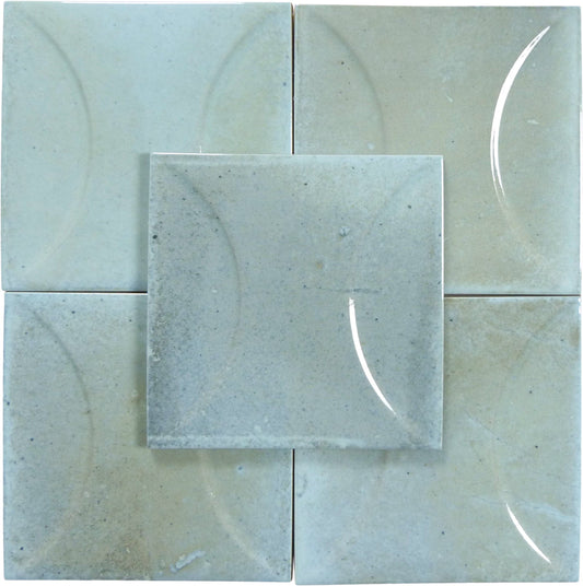 Boutique Verdigris Relief 6x6 Porcelain Tile Ocean Pool Mosaics