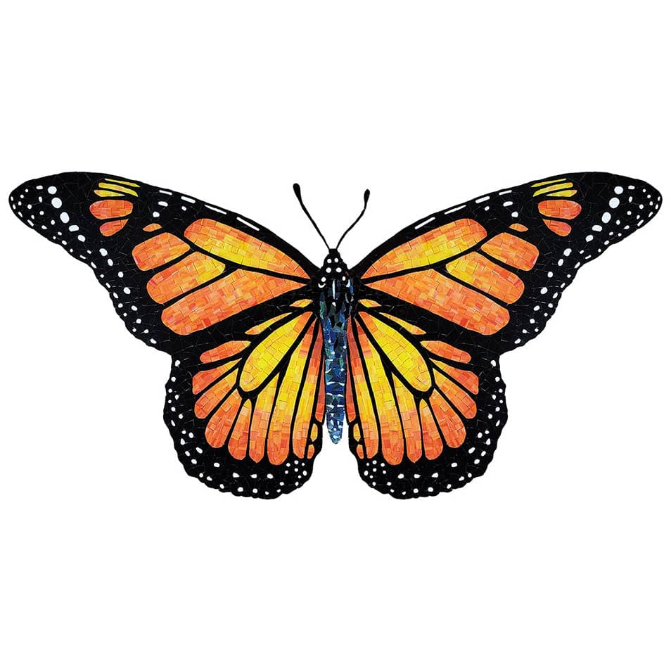 Butterfly 24x48 Glass Mosaics Pool Tile Ocean Pool Mosaics