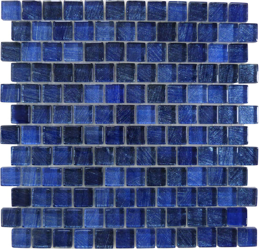 Celestial Seas Pacific Drift Blue 1x1 Glass Tiles Ocean Pool Mosaics