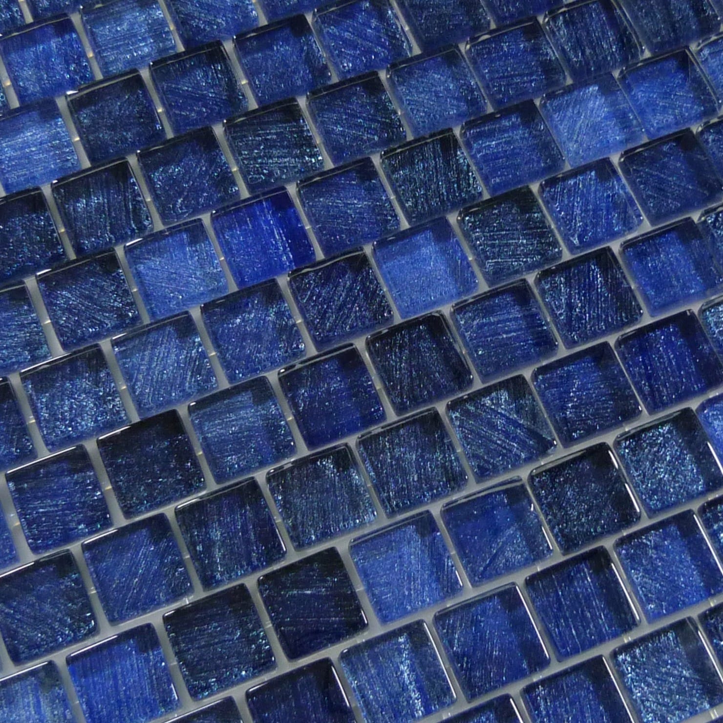 Celestial Seas Pacific Drift Blue 1x1 Glass Tiles Ocean Pool Mosaics