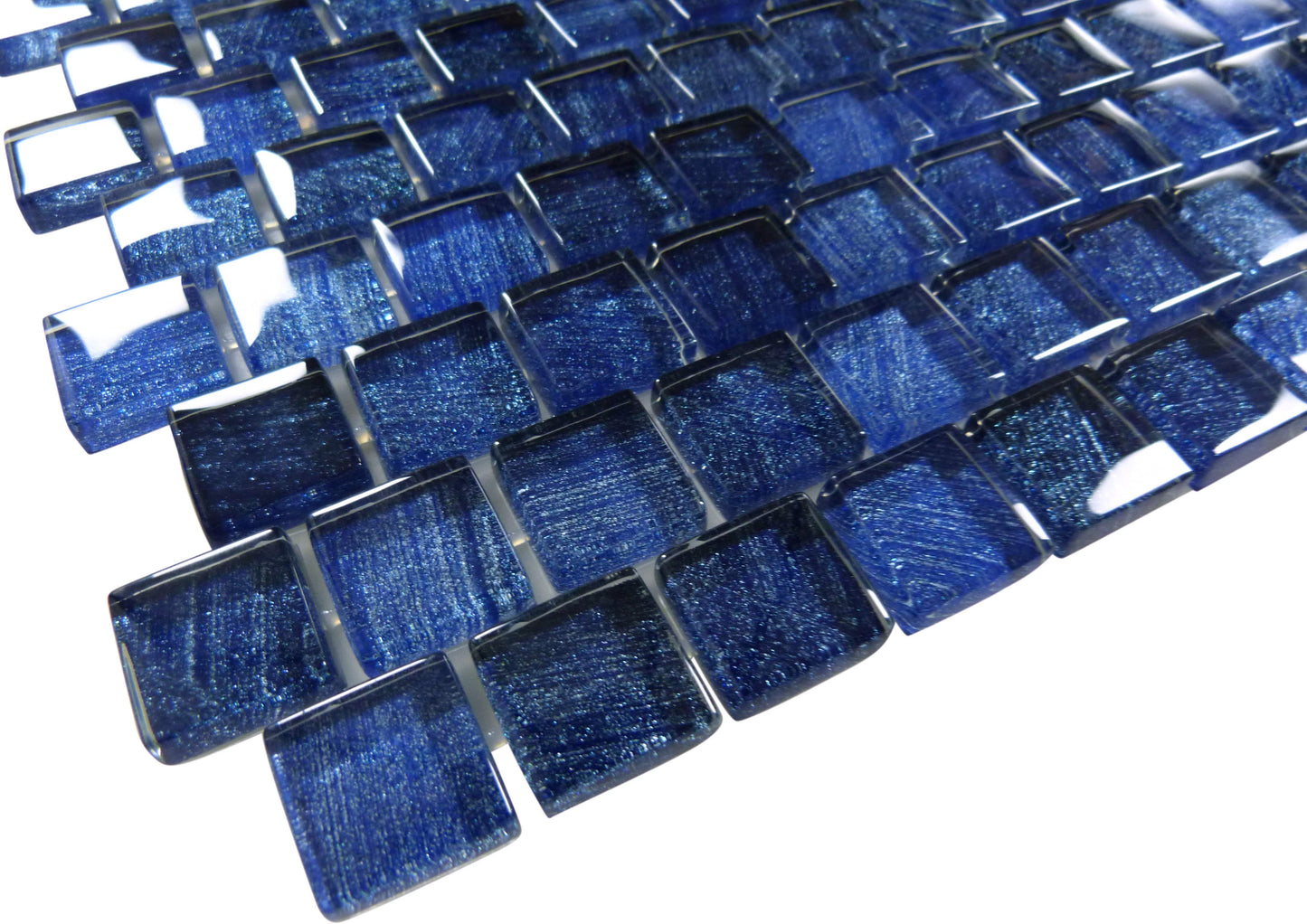 Celestial Seas Pacific Drift Blue 1x1 Glass Tiles Ocean Pool Mosaics