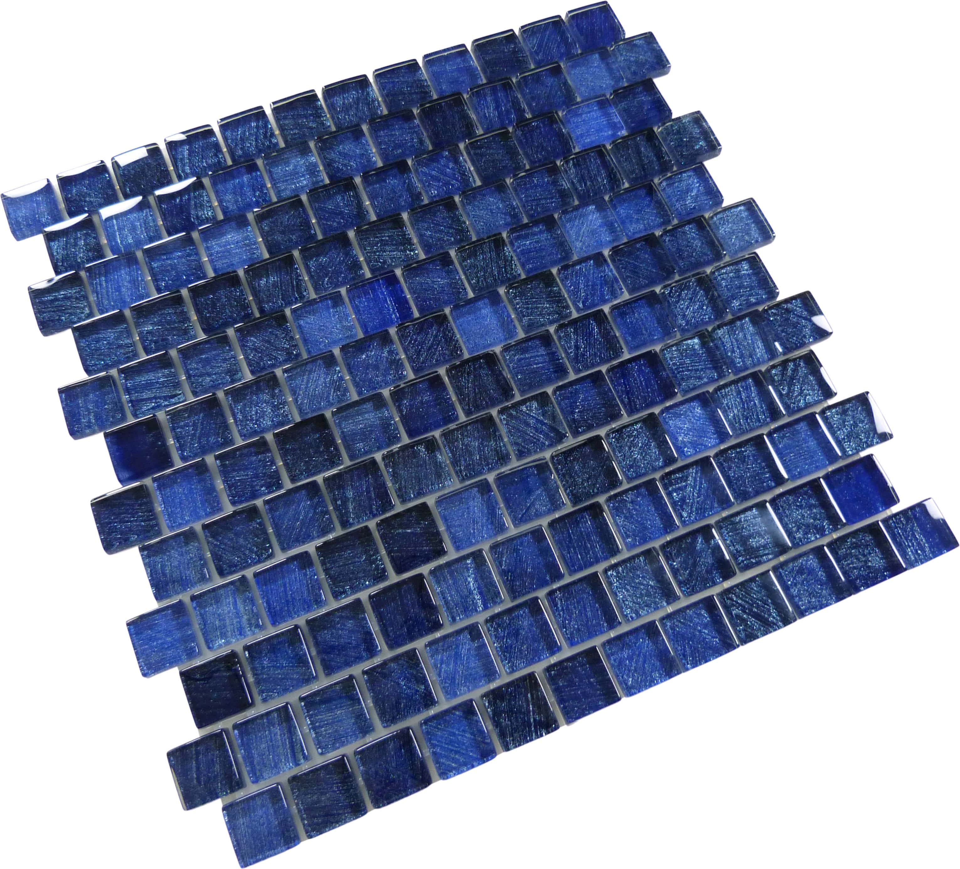 Celestial Seas Pacific Drift Blue 1x1 Glass Tiles Ocean Pool Mosaics