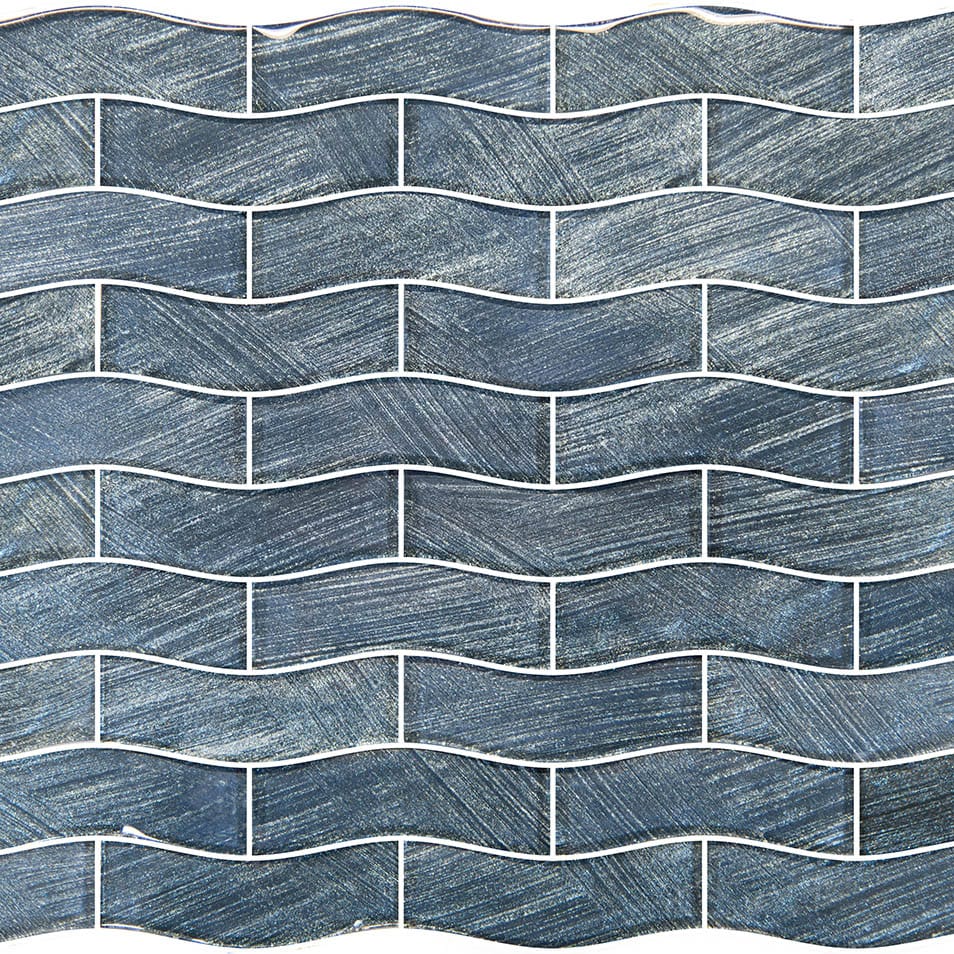 Celestial Seas Silver Reef Field 1x4 Glass Tiles Ocean Pool Mosaics