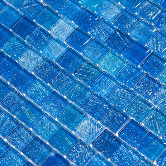 Celestial Seas Starlight Bay 1x1 Glass Tiles Ocean Pool Mosaics