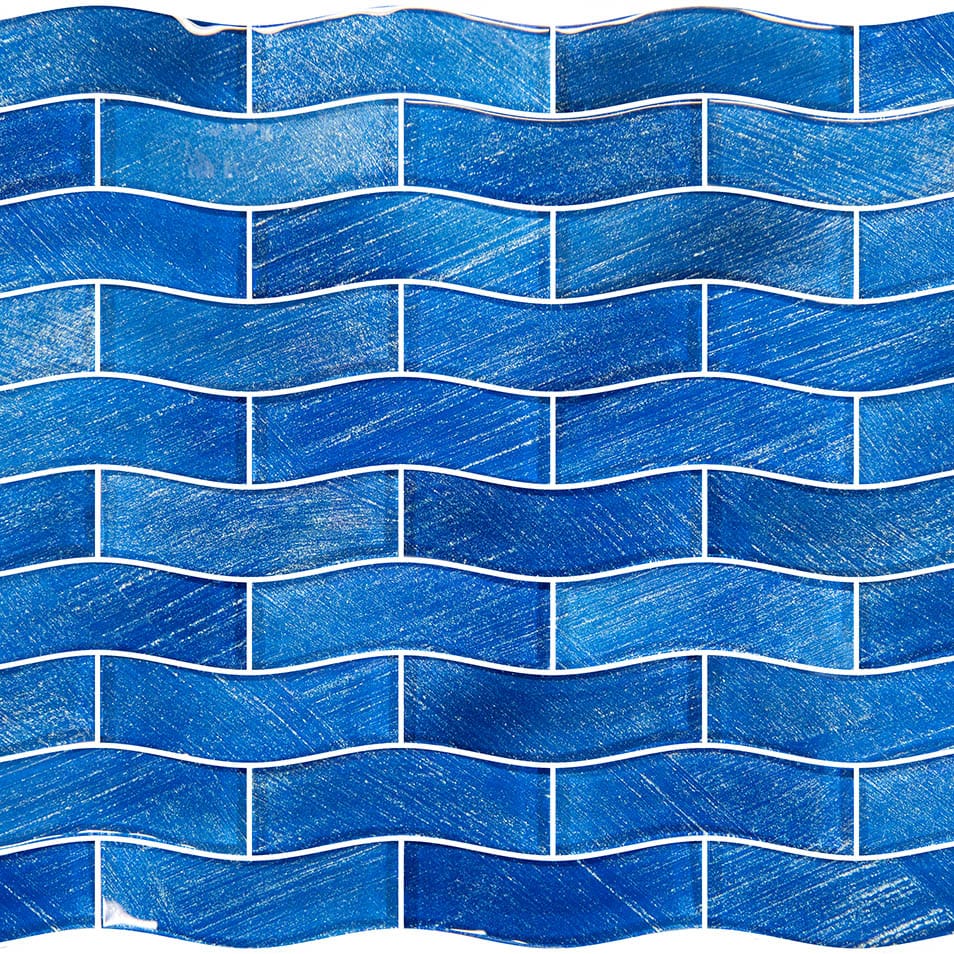 Celestial Seas Starlight Bay Field 1x4 Glass Tiles Ocean Pool Mosaics