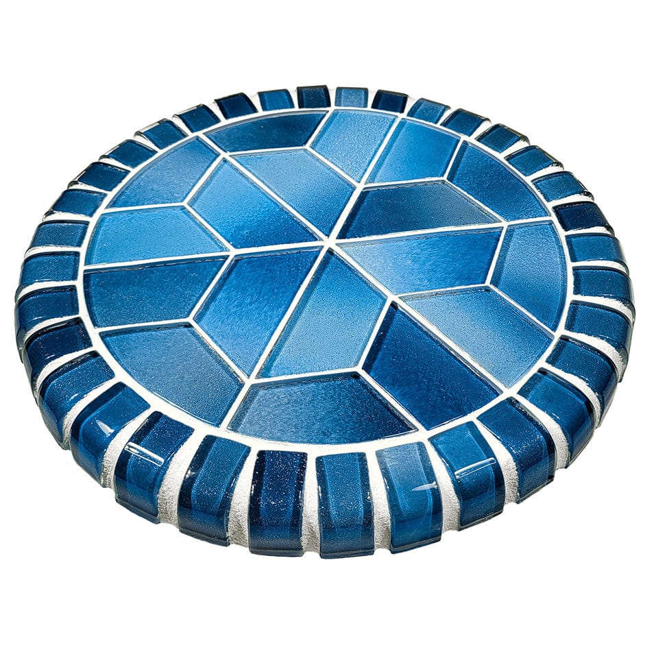 Crystal Waters Gulf Stream 12.5" Barstool Tops Ocean Pool Mosaics
