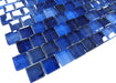 Deep Sea Blue 1x1 Offset Glass Tile Ocean Pool Mosaics