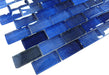 Deep Sea Blue 1x2 Offset Glass Tile Ocean Pool Mosaics