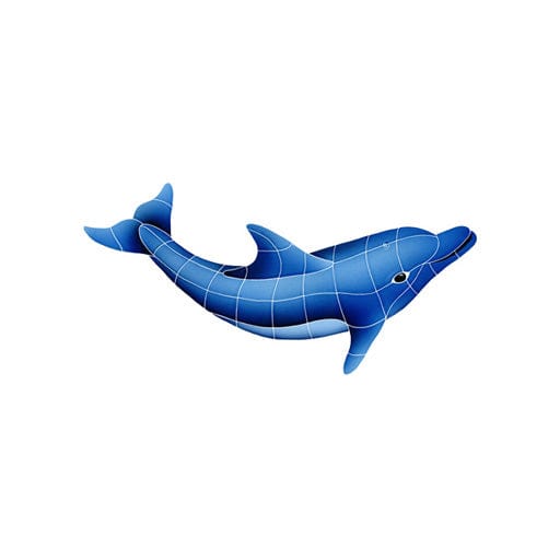 Dolphin Right 15x30 Ceramic Mosaics Pool Tile Ocean Pool Mosaics