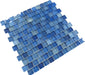Gulf Stream Blue 1x1 Offset Glass Tile Ocean Pool Mosaics