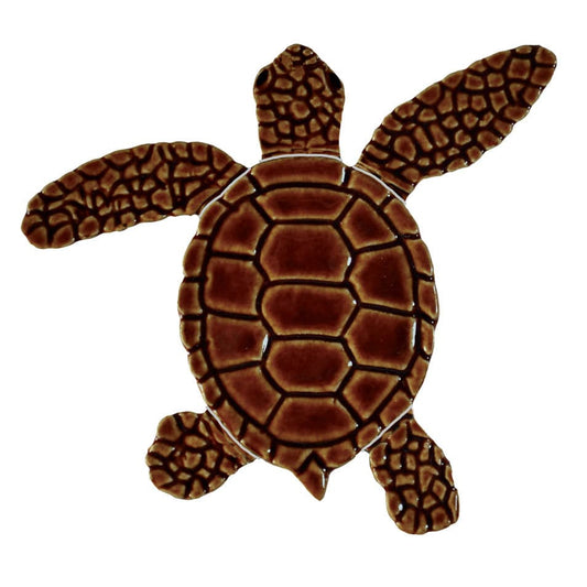 Loggerhead Turtle A Mini Brown Porcelain Mosaics Pool Tile Ocean Pool Mosaics