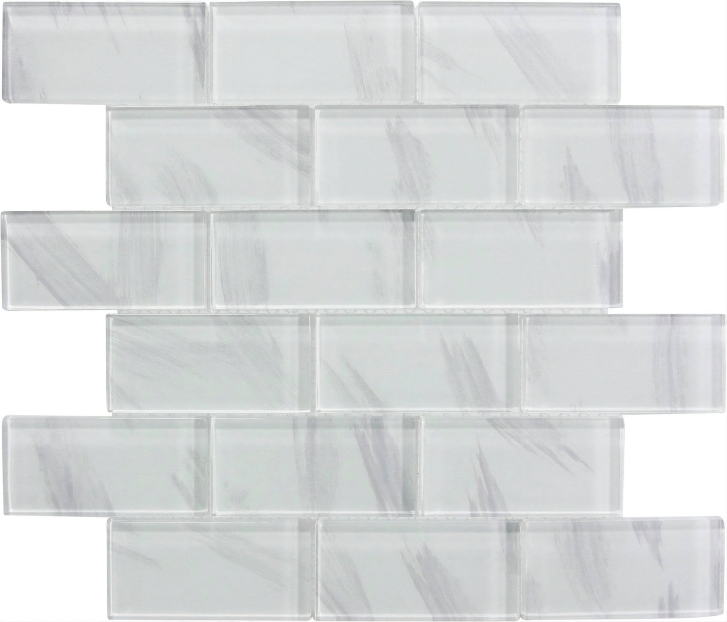 Pacific Pearl 2x4 Glossy Glass Subway Tile Ocean Pool Mosaics