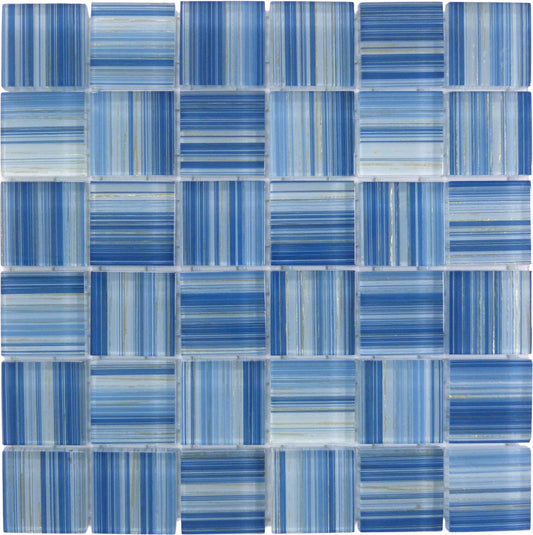 Renascence Royal Gold 2x2 Glass Tile Ocean Pool Mosaics