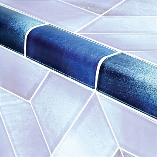 Dimension Trim Cirrus Blue Glass Tile Ocean Pool Mosaics