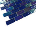 Heaven Dark Blue 1x2 Glossy and Iridescent Glass Tile Quest