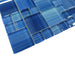 Horizon Blue Square Glossy Glass Tile Quest