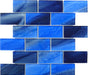 Ocean Dark Blue 2x4 Glossy Glass Tile Quest