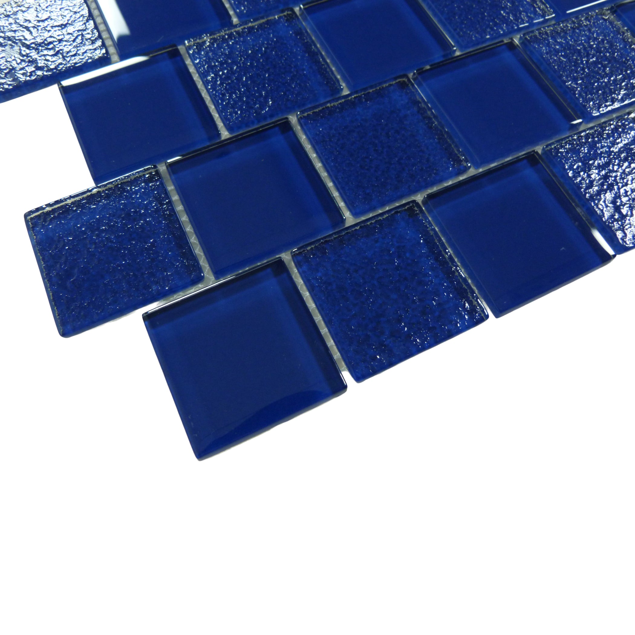 Serenity Blue 2x2 Offset Glass Tile | Oasis Tile