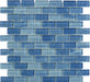 Wave Marine Blue 1x2 Glossy Glass Tile Quest