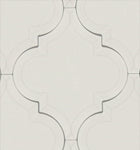 Arabesque Beveled White Porcelain Arabesque Tile Matte ARB-1E
