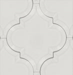 Arabesque Beveled White Porcelain Glossy Tile ARB-3E