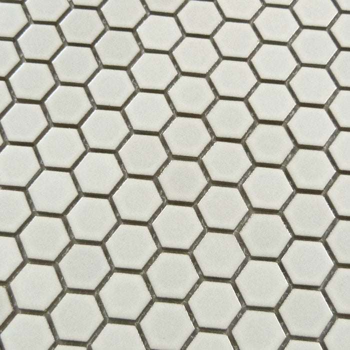 Natura Raincloud Matte Porcelain Hexagon Tile Regency