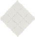 Snowy Arabesque White Glossy Porcelain Tile Regency