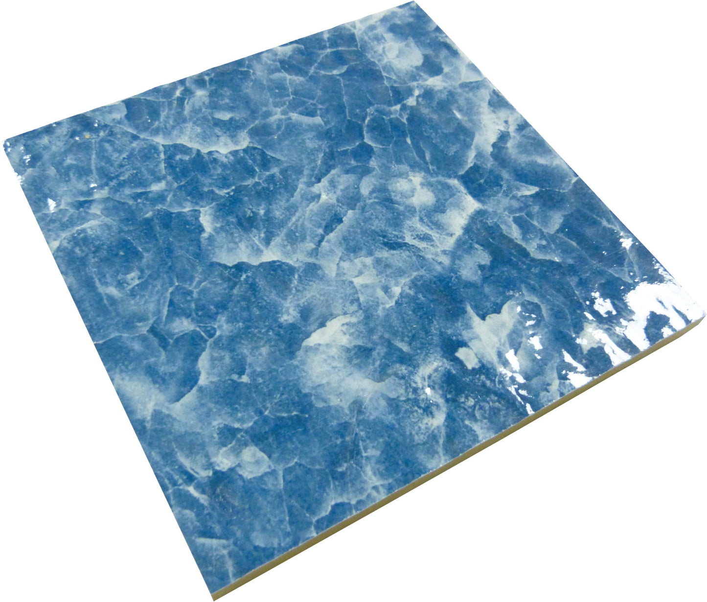 Alps Cobalt Blue 6x6 Glossy Porcelain Tile Royal Tile & Stone