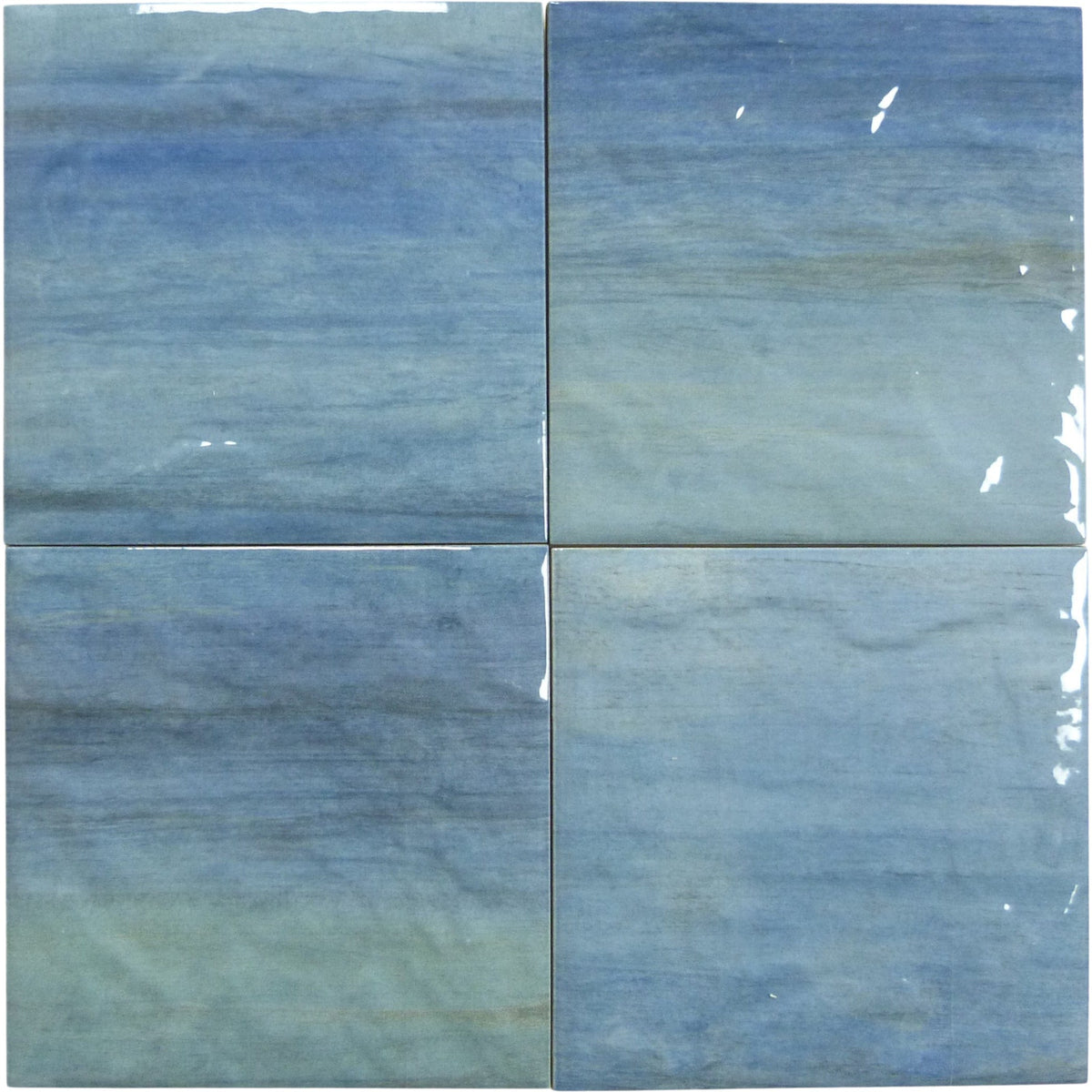 Java Blue Slabs Java Blue 6x6 Glossy Porcelain Tile | Oasis Tile