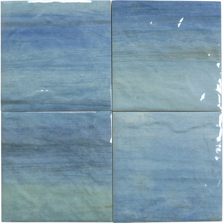 Java Lagoon Tile Java Blue 6x6 Glossy Porcelain Tile | Oasis Tile