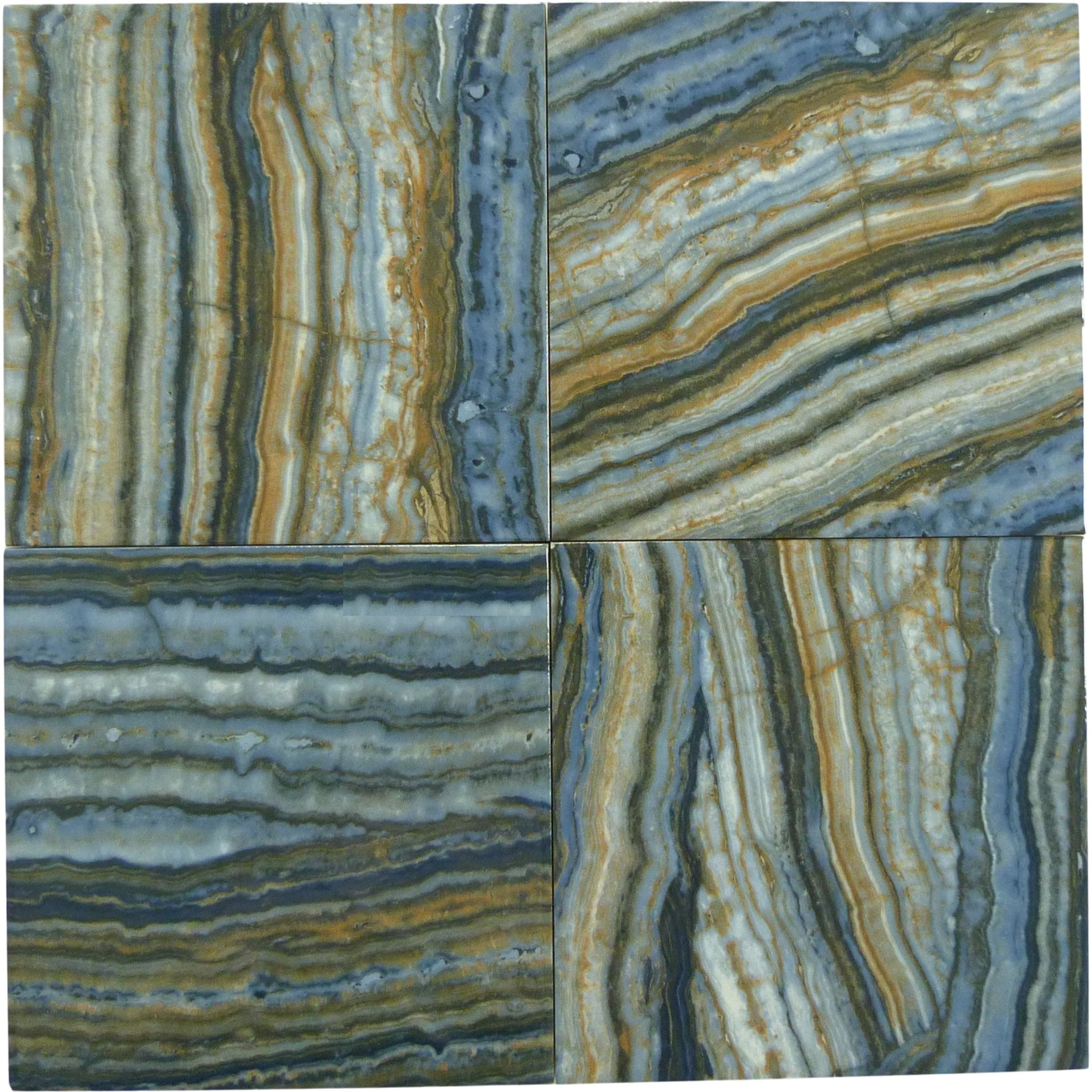 Onyx Blue 6x6 Glossy Porcelain Tile Royal Tile & Stone