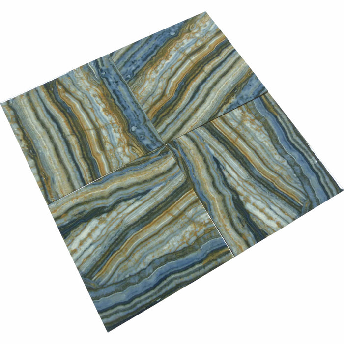 Onyx Blue 6x6 Glossy Porcelain Tile Royal Tile & Stone